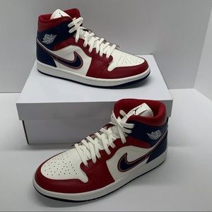Nike Air Jordan 1 Mid SE USA Womens 5.5